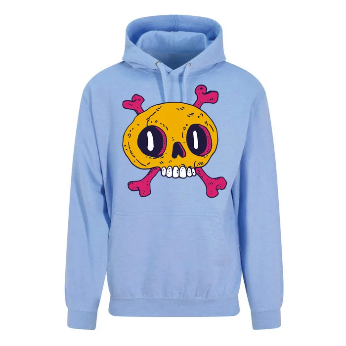 Creepy Dead Eye Skull Crossbones Unisex Surf Hoodie