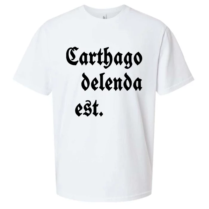 Carthago Delenda Est Sueded Cloud Jersey T-Shirt