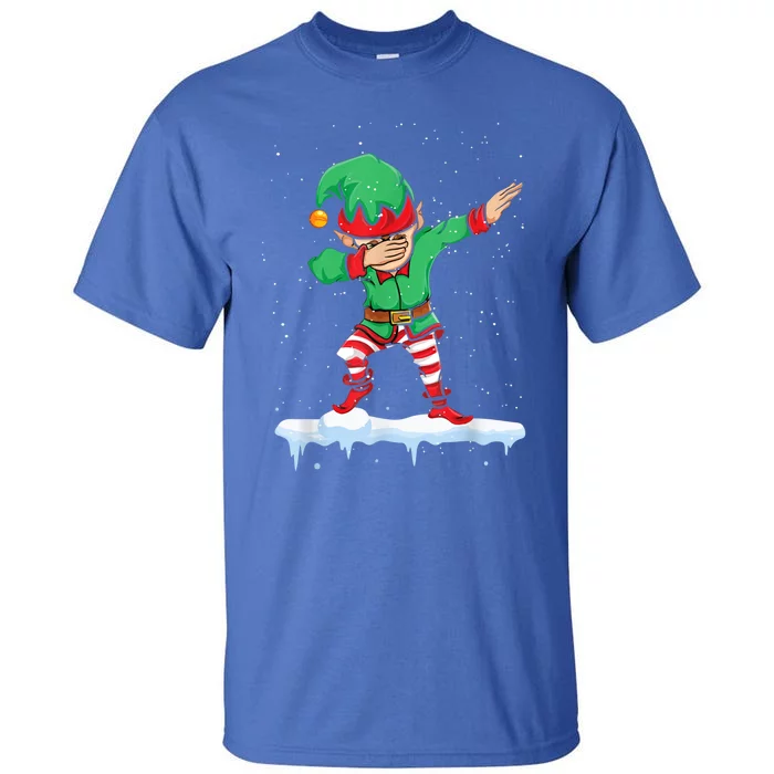 Christmas Dabbing Elf Squad Xmas Family Matching Gift Tall T-Shirt