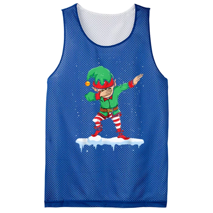 Christmas Dabbing Elf Squad Xmas Family Matching Gift Mesh Reversible Basketball Jersey Tank