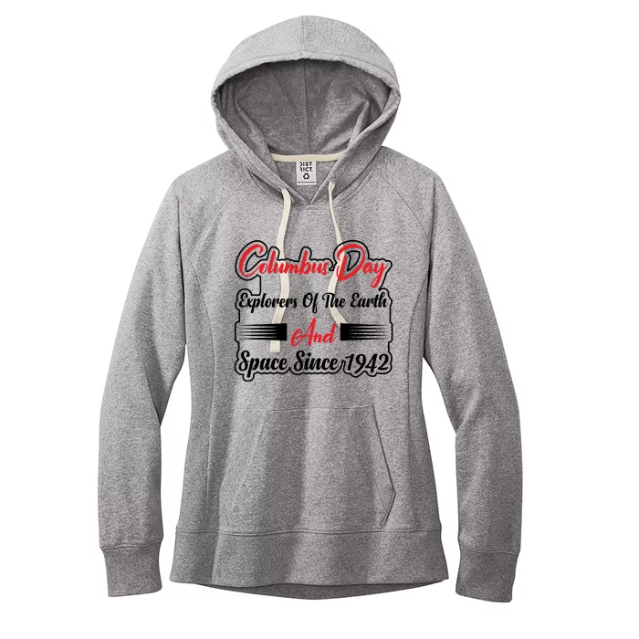 Columbus Day Explorers Celebration Graphic Women's Fleece Hoodie