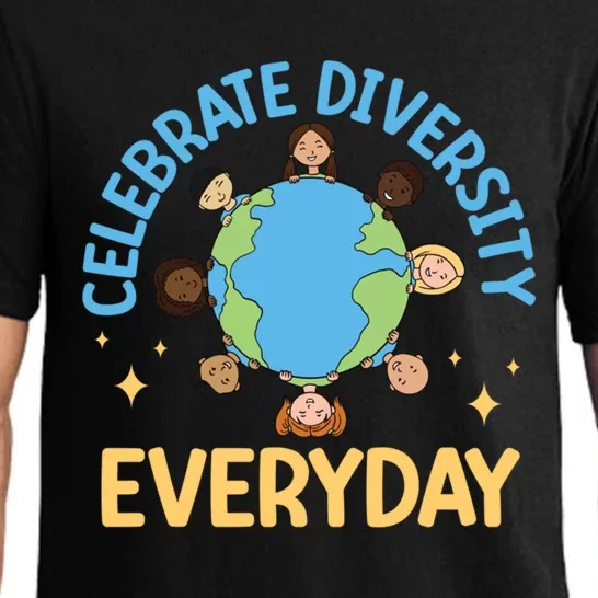 Celebrate Diversity Everyday Teachers Student International Gift Pajama Set