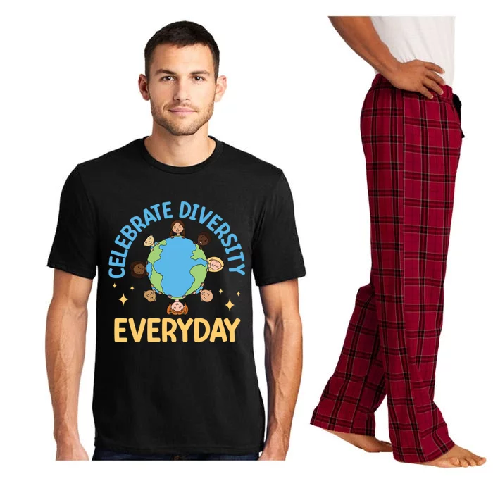 Celebrate Diversity Everyday Teachers Student International Gift Pajama Set