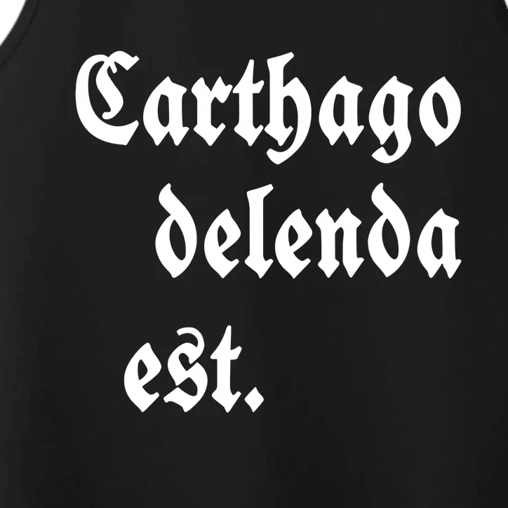 Carthago Delenda Est Performance Tank