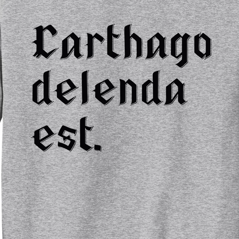 Carthago Delenda Est Roman History Latin Tall Sweatshirt