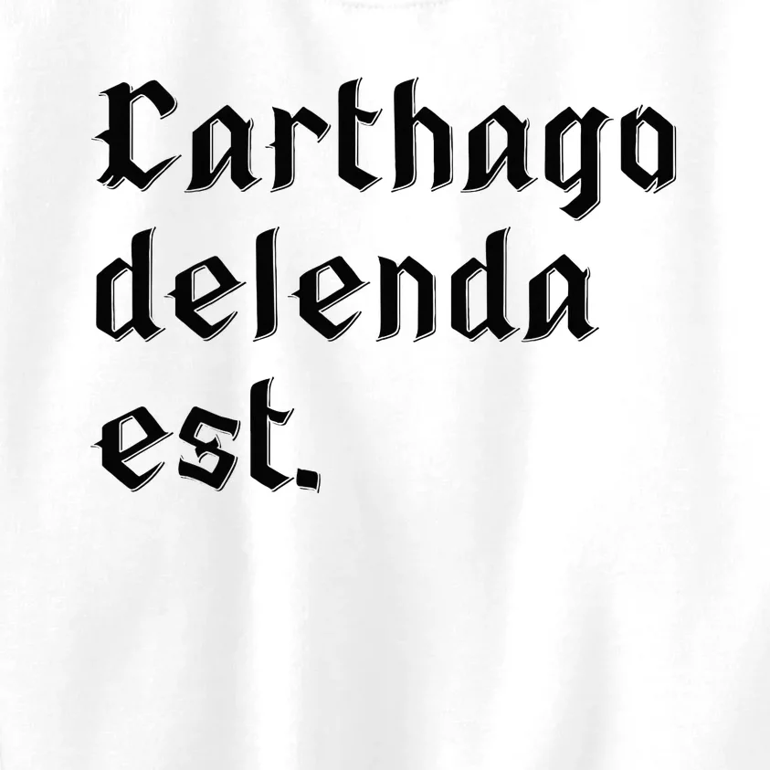 Carthago Delenda Est Roman History Latin Kids Sweatshirt