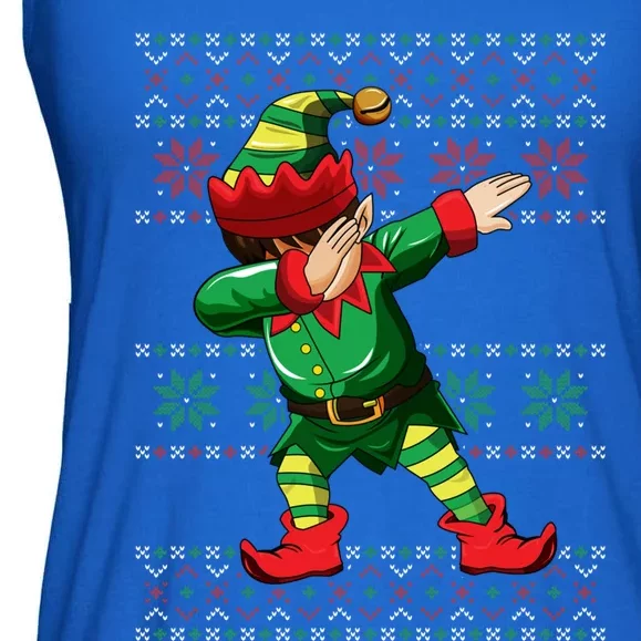 Christmas Dabbing Elf Squad Xmas Dab Gift Ladies Essential Flowy Tank