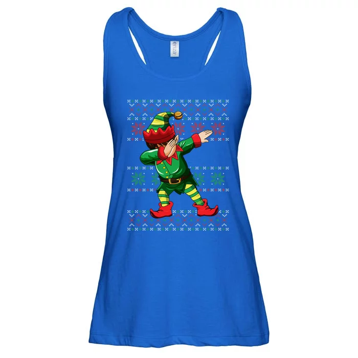 Christmas Dabbing Elf Squad Xmas Dab Gift Ladies Essential Flowy Tank