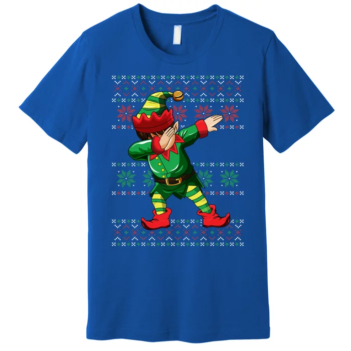 Christmas Dabbing Elf Squad Xmas Dab Gift Premium T-Shirt