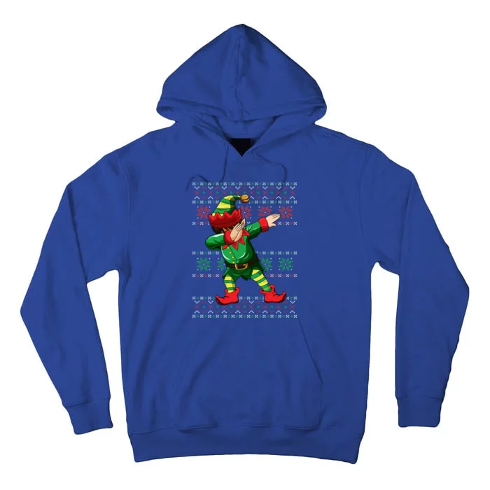 Christmas Dabbing Elf Squad Xmas Dab Gift Tall Hoodie