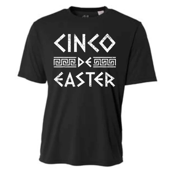 Cinco De Easter Funny Cinco De Mayo Orthodox Greek Easter Cooling Performance Crew T-Shirt