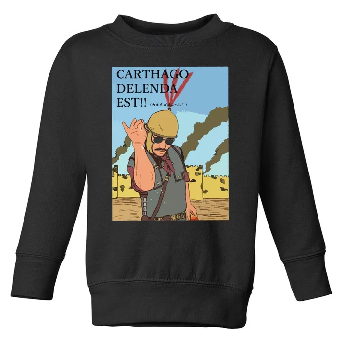 Carthago Delenda Est Funny Meme Toddler Sweatshirt