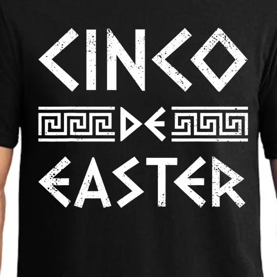 Cinco De Easter Funny Cinco De Mayo Orthodox Greek Easter Pajama Set