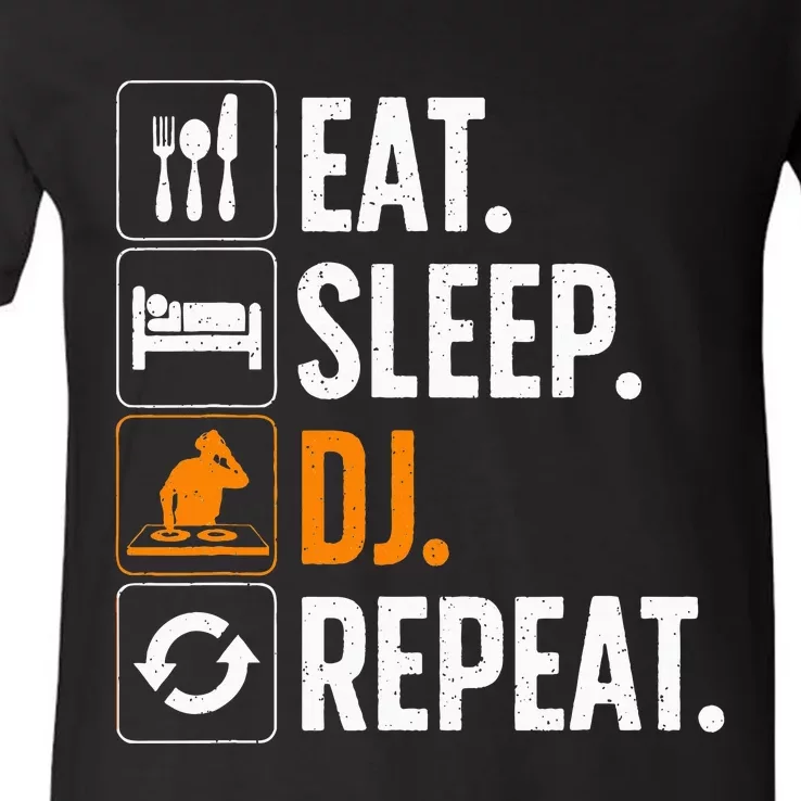 Cool Dj For Women Disc Jockey Radio Djs Jazz Music Lover V-Neck T-Shirt