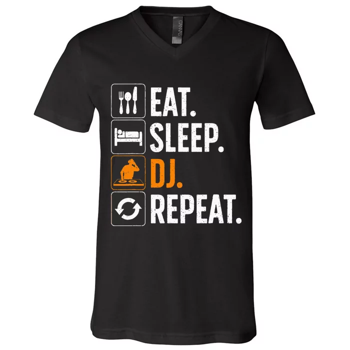 Cool Dj For Women Disc Jockey Radio Djs Jazz Music Lover V-Neck T-Shirt