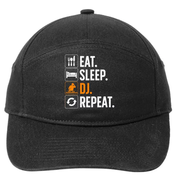 Cool Dj For Women Disc Jockey Radio Djs Jazz Music Lover 7-Panel Snapback Hat