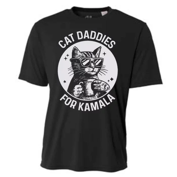 Cat Daddies For Kamala Harris Cat Dad Vote Election Cooling Performance Crew T-Shirt