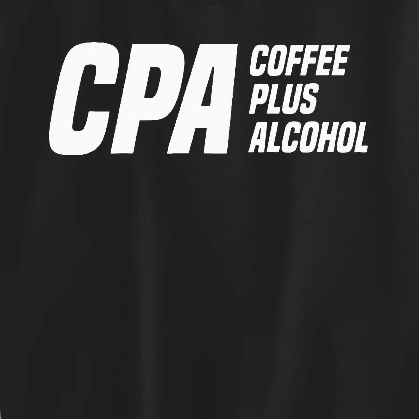 CPA Definition Funny Certified Public Accountant Kids Sweatshirt