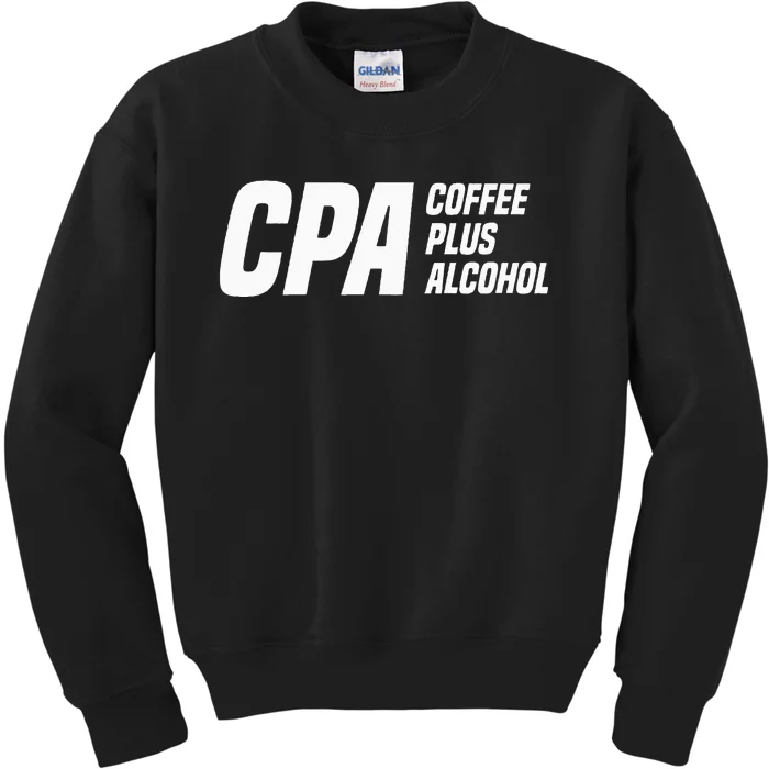 CPA Definition Funny Certified Public Accountant Kids Sweatshirt