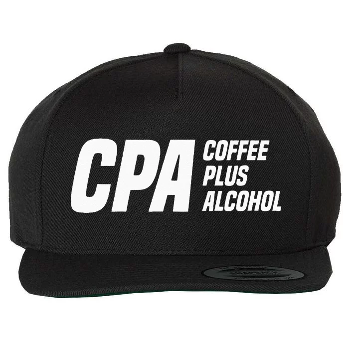 CPA Definition Funny Certified Public Accountant Wool Snapback Cap