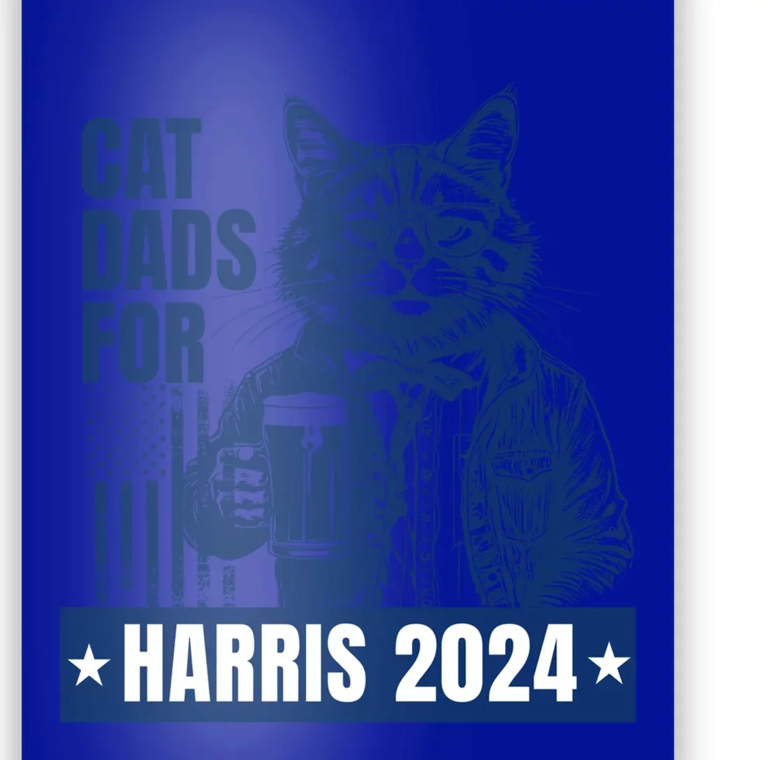 Cat Dads For Kamala Harris Cat Daddy Walz Waltz Vote Voting Gift Poster