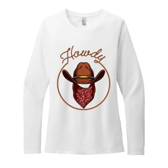 Cowboy Design For Rodeo Bull Rider Cowboy Womens CVC Long Sleeve Shirt