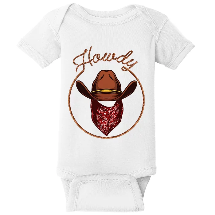 Cowboy Design For Rodeo Bull Rider Cowboy Baby Bodysuit