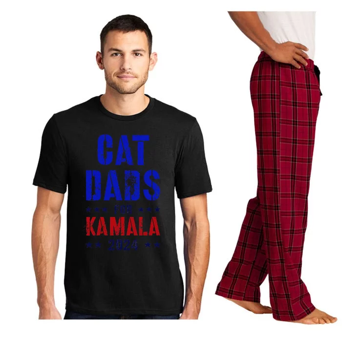 Cat Dads For Kamala 2024 Feminist Joyful Warrior Pajama Set