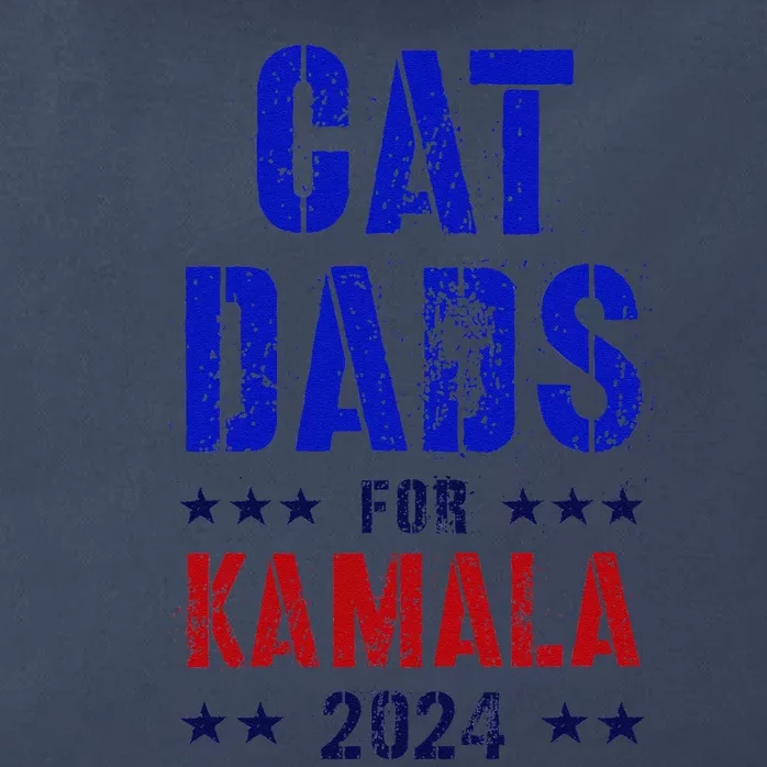 Cat Dads For Kamala 2024 Feminist Joyful Warrior Zip Tote Bag