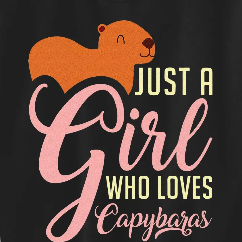 Capybara Design for Capibara Owner Perfect Rodent Kids Sweatshirt