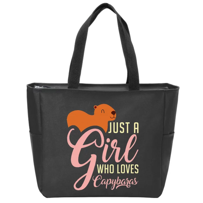 Capybara Design for Capibara Owner Perfect Rodent Zip Tote Bag