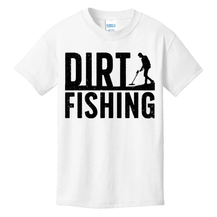 Cool Dirt Fishing Metal Detecting For Detector Treasure Hunting Kids T-Shirt