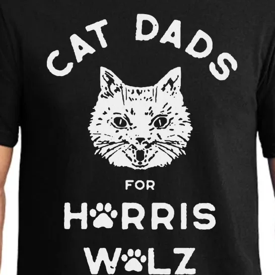 Cat Dads For Harris Walz Pajama Set