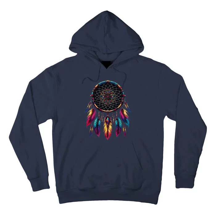 Colorful Dreamcatcher Feather Native American Indian Art Tall Hoodie