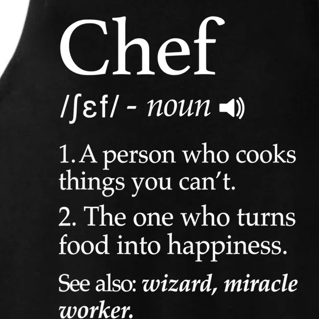 Chef Definition Funny Line Saying Cook Cooking Gifts Chefs TShirt Ladies Tri-Blend Wicking Tank