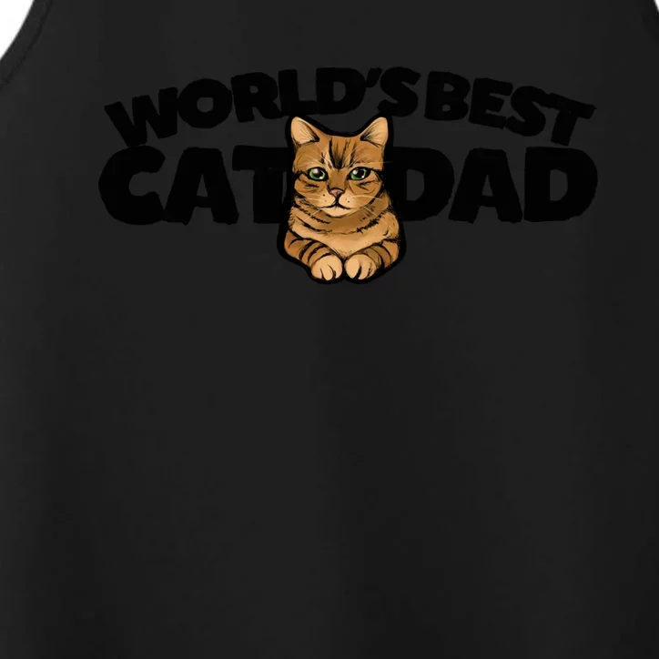 Cat Dad Funny Cat Person Humor Gift Performance Tank