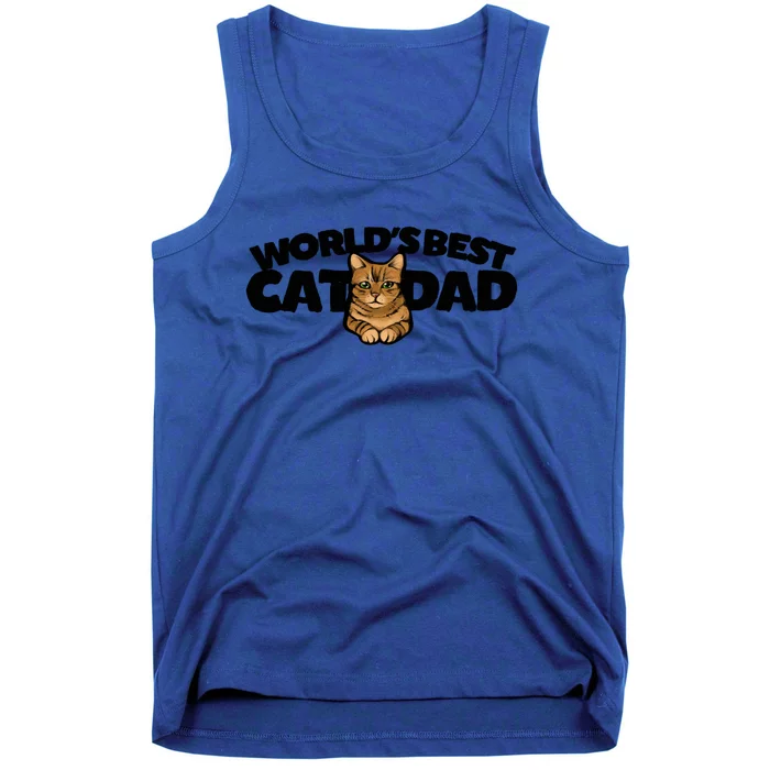 Cat Dad Funny Cat Person Humor Gift Tank Top