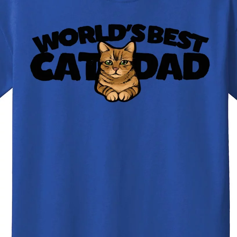 Cat Dad Funny Cat Person Humor Gift Kids T-Shirt