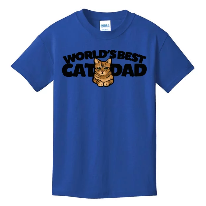 Cat Dad Funny Cat Person Humor Gift Kids T-Shirt