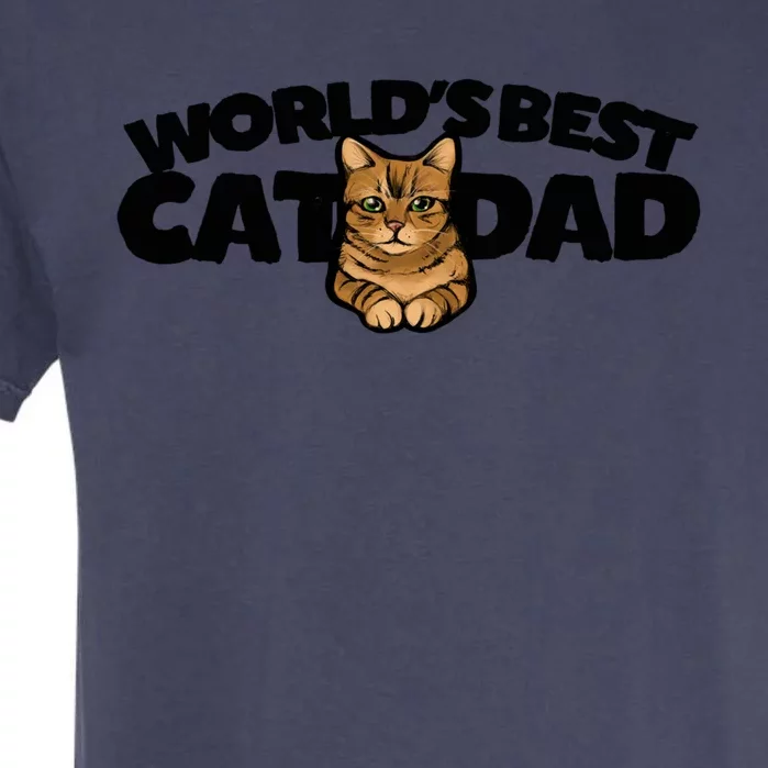 Cat Dad Funny Cat Person Humor Gift Garment-Dyed Heavyweight T-Shirt