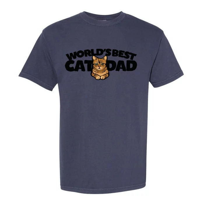 Cat Dad Funny Cat Person Humor Gift Garment-Dyed Heavyweight T-Shirt