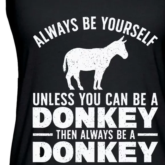 Cool Donkey For Men Women Zoo Mule Horse Farm Animal Lover Ladies Essential Flowy Tank