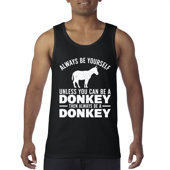 Cool Donkey For Men Women Zoo Mule Horse Farm Animal Lover Tank Top