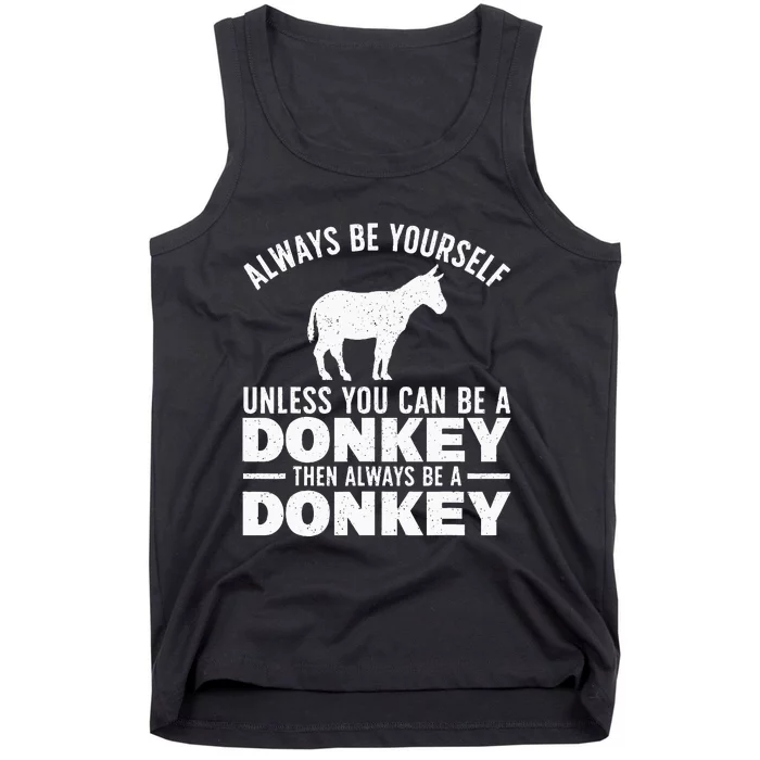 Cool Donkey For Men Women Zoo Mule Horse Farm Animal Lover Tank Top