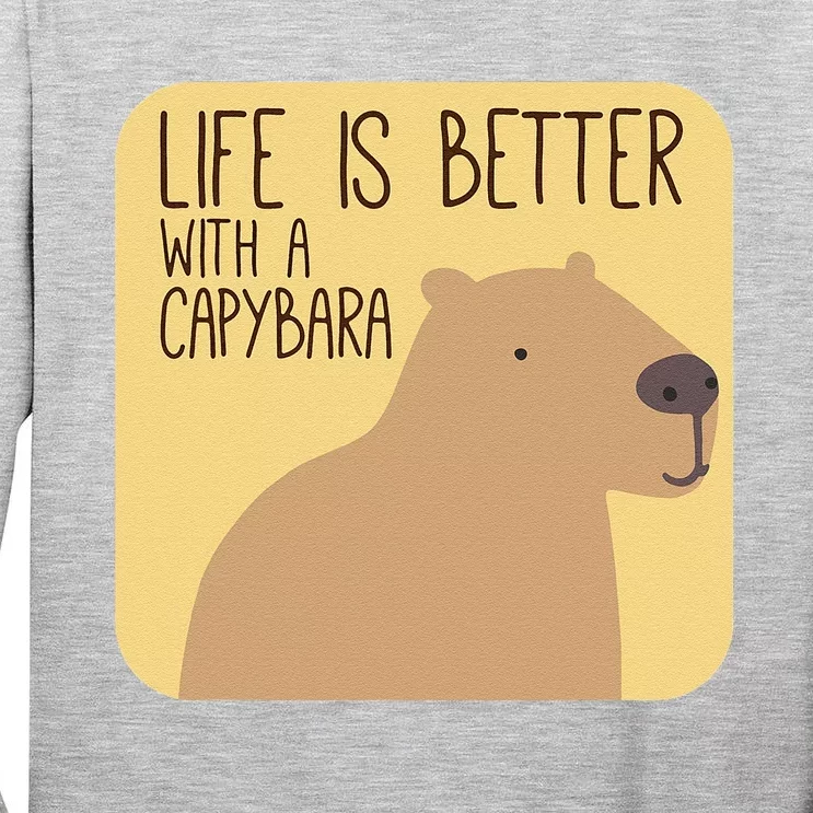 Capybara Design for Capibara Owner Cool Mammal Tall Long Sleeve T-Shirt