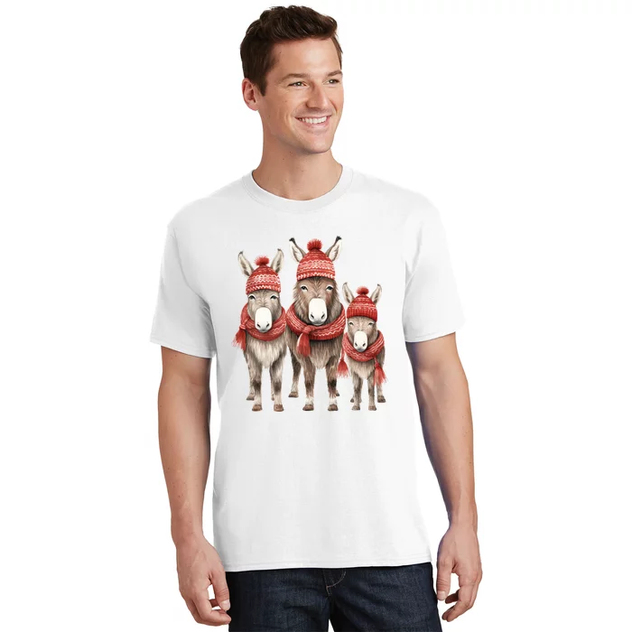 Christmas Donkey Family Matching Outfit T-Shirt