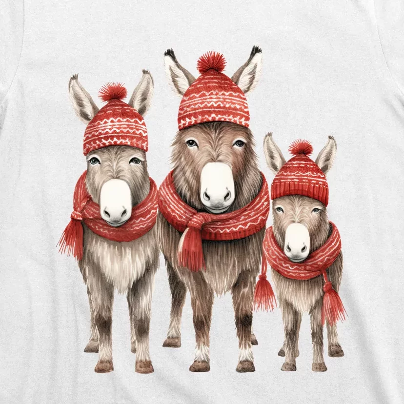 Christmas Donkey Family Matching Outfit T-Shirt