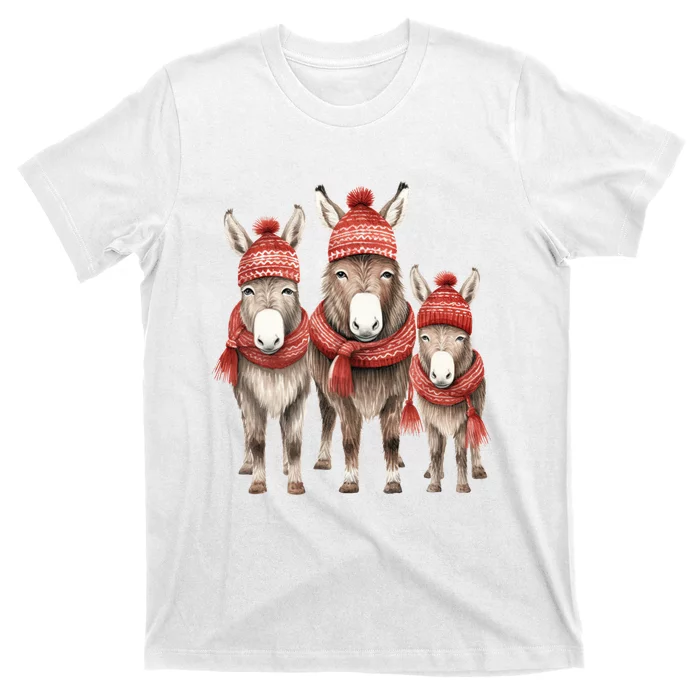 Christmas Donkey Family Matching Outfit T-Shirt