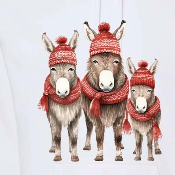 Christmas Donkey Family Matching Outfit Premium Hoodie