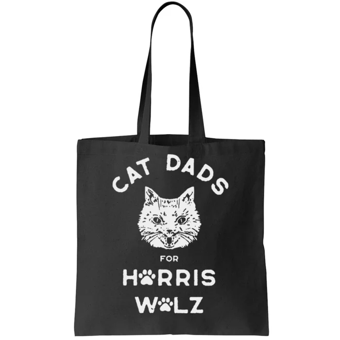 Cat Dads For Harris Walz Tote Bag